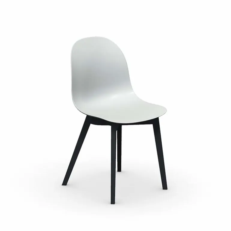 1665 Academy Connubia© Chaise scandinave en polypropylène et bois
