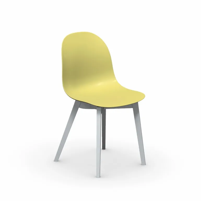 1665 Academy Connubia© Chaise scandinave en polypropylène et bois