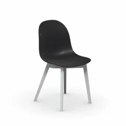 1665 Academy Connubia© Chaise scandinave en polypropylène et bois