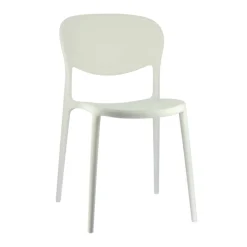 Abby Connubia® Chaise de jardin italienne empilable en polypropylène recyclé sans accoudoirs