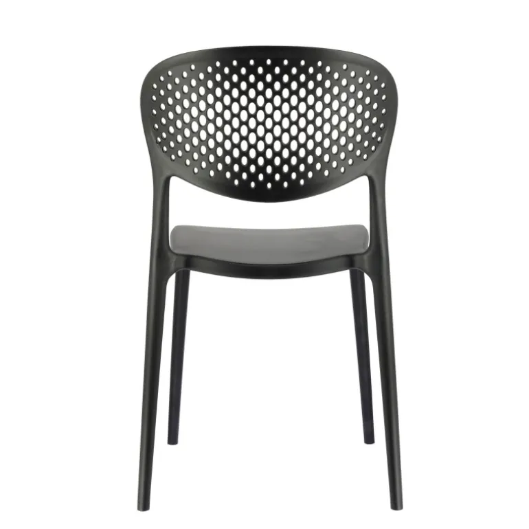 Abby Connubia® Chaise empilable en polypropylène recyclé avec dossier microperforé