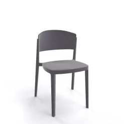 Abuela Chaise de terrasse moderne empilable en technopolymère