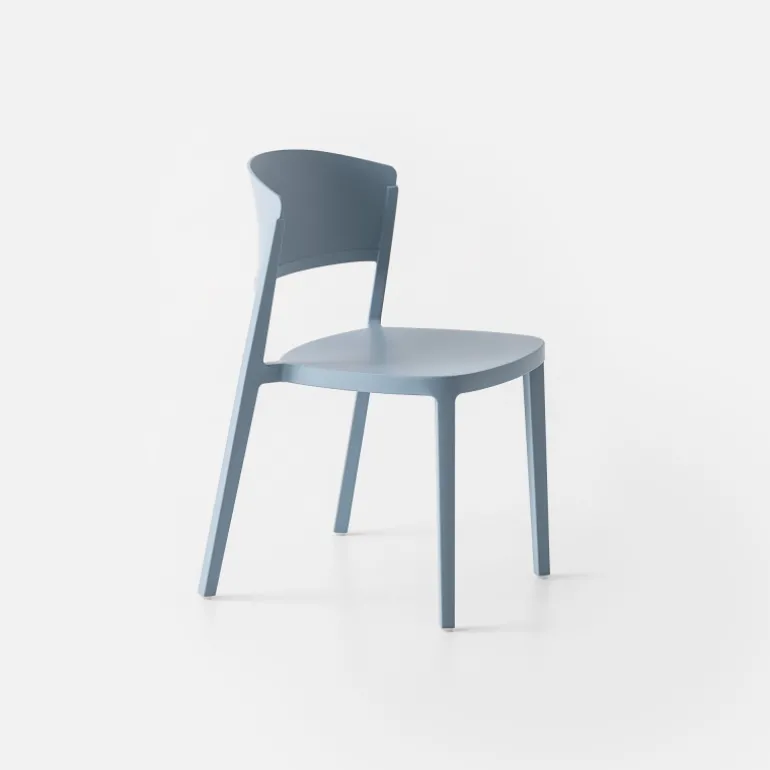 Abuela Chaise de terrasse moderne empilable en technopolymère