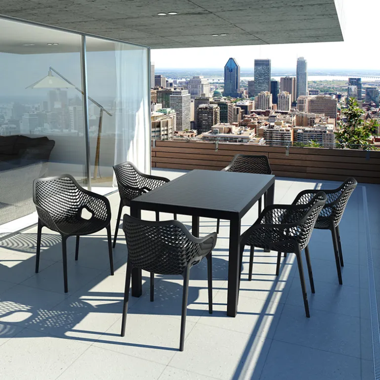 Air XL Fauteuil de jardin moderne ajouré en polypropylène