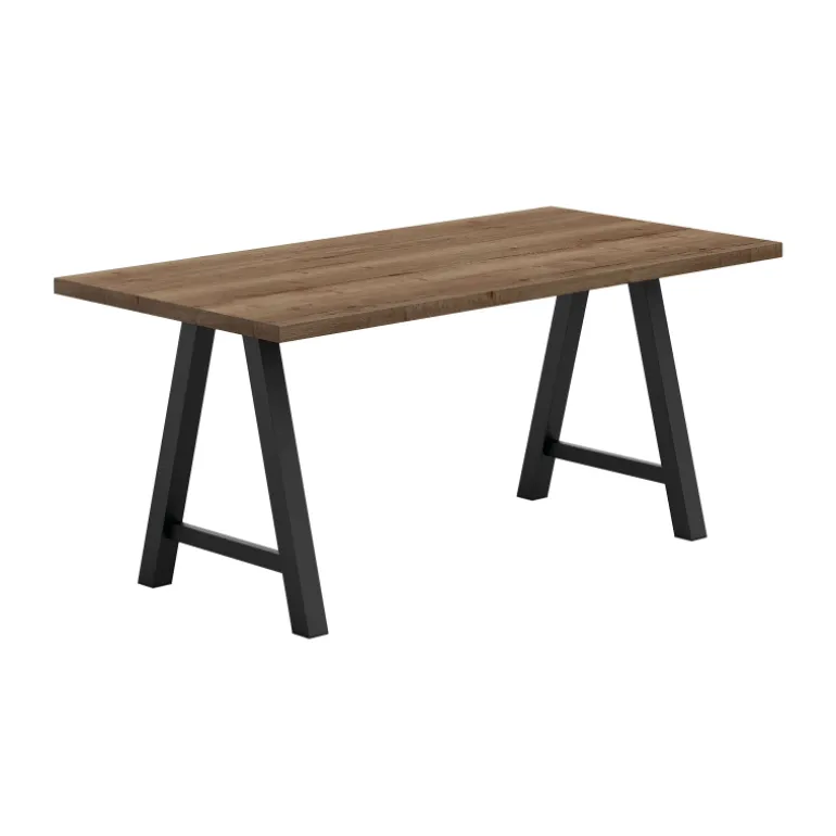Alegro Table snack rectangulaire en stratifié avec pieds en forme de tréteau