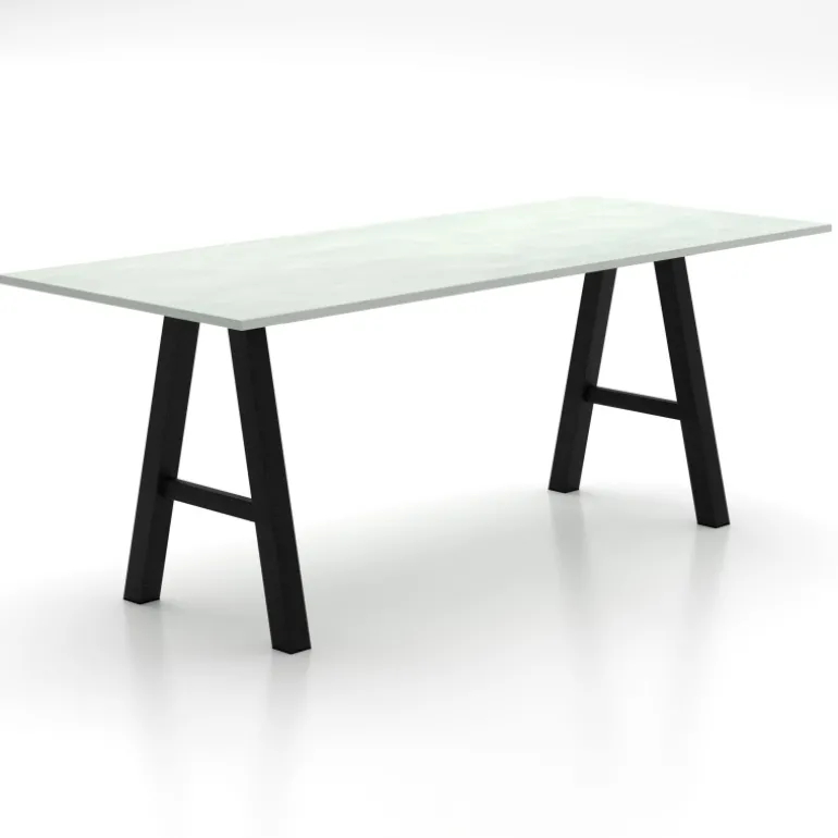 Alegro XL Grande table snack rectangulaire avec pieds en forme de tréteau
