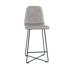 BarPandora diamant Tabouret snack design rembourré avec pieds filaires en métal noir