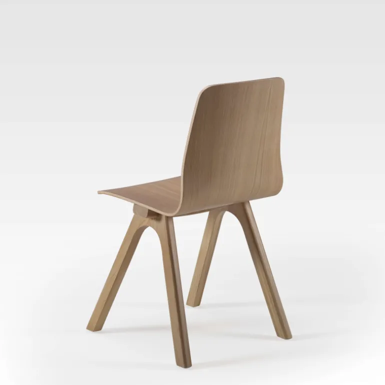 Chevron Chaise de designer en bois