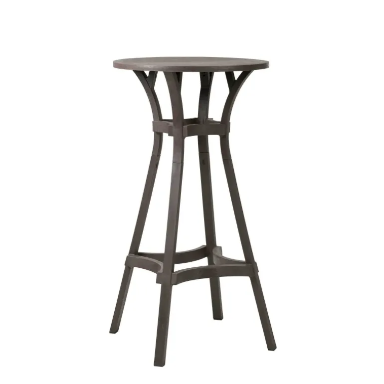 Combo Table de jardin ronde recyclée