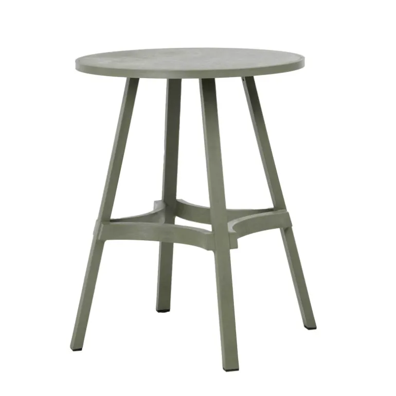 Combo Table de jardin ronde recyclée