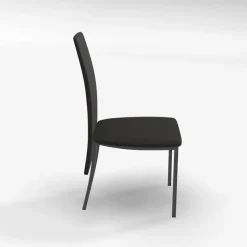 Elyn Chaise de séjour contemporaine tissu et pieds métal