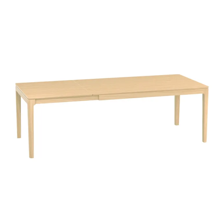 Fiera Table à manger extensible rectangulaire en bois
