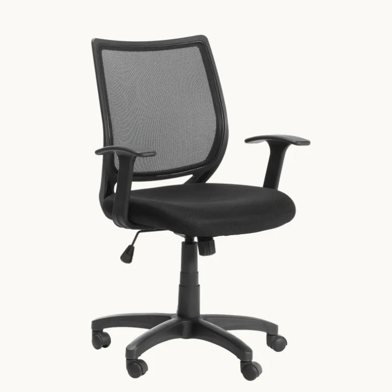 Flex 2Chaise de bureau réglable en tissu avec accoudoirs et roulettes