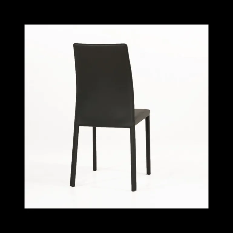 Giada Chaise de salle à manger en croûte de cuir