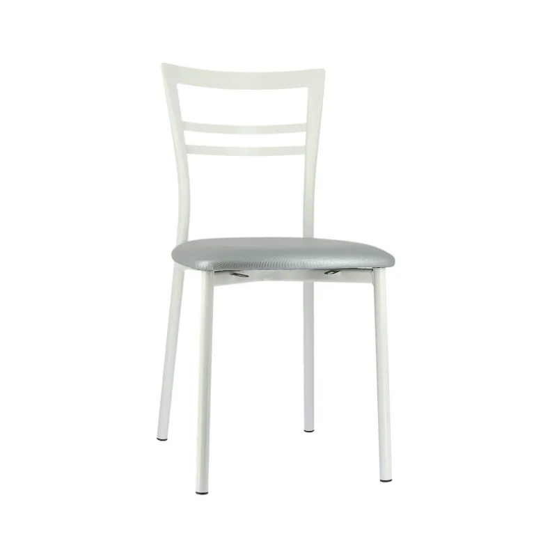 Go 1419 Chaise de cuisine rembourrée en synthétique et métal
