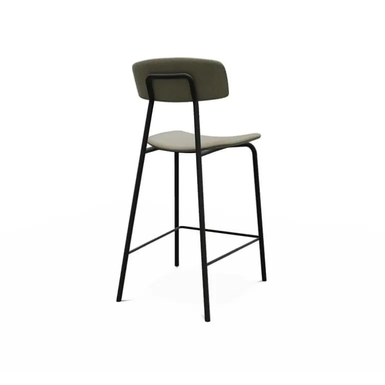 Lazio Tabouret snack de style vintage en tissu fabriqué en Belgique