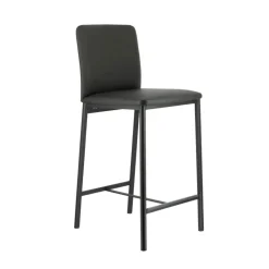 Loft Tabouret snack contemporain en simili et métal