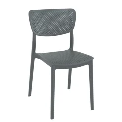 Lucy Chaise moderne en polypropylène micro perforé