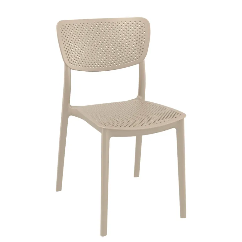 Lucy Chaise moderne en polypropylène micro perforé