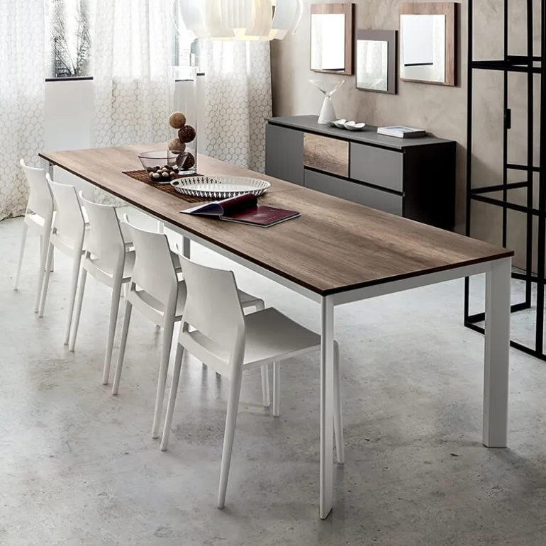 Mario Grande table extensible rectangulaire en stratifié
