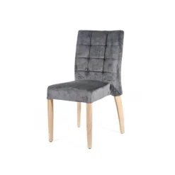 Matias 2 stack Chaise empilable confortable de salle à manger en tissu