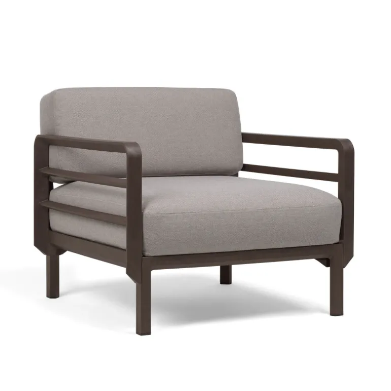 Maximo Fauteuil de jardin relax modulable avec accoudoirs