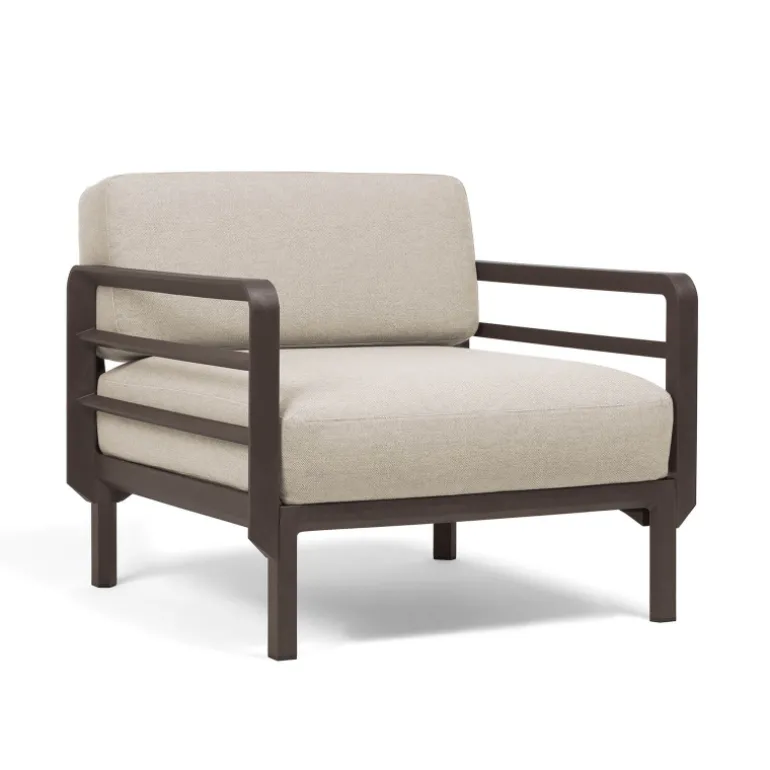 Maximo Fauteuil de jardin relax modulable avec accoudoirs