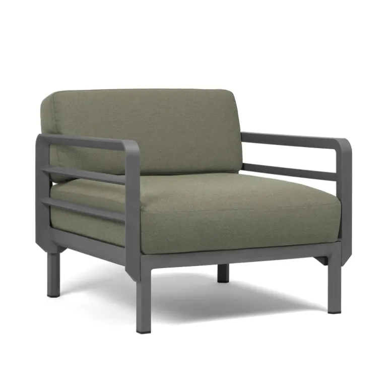 Maximo Fauteuil de jardin relax modulable avec accoudoirs