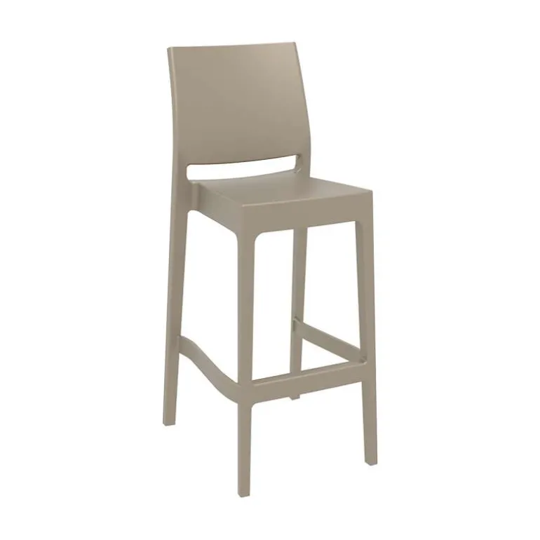 Maya Tabouret de bar empilable en polypropylène