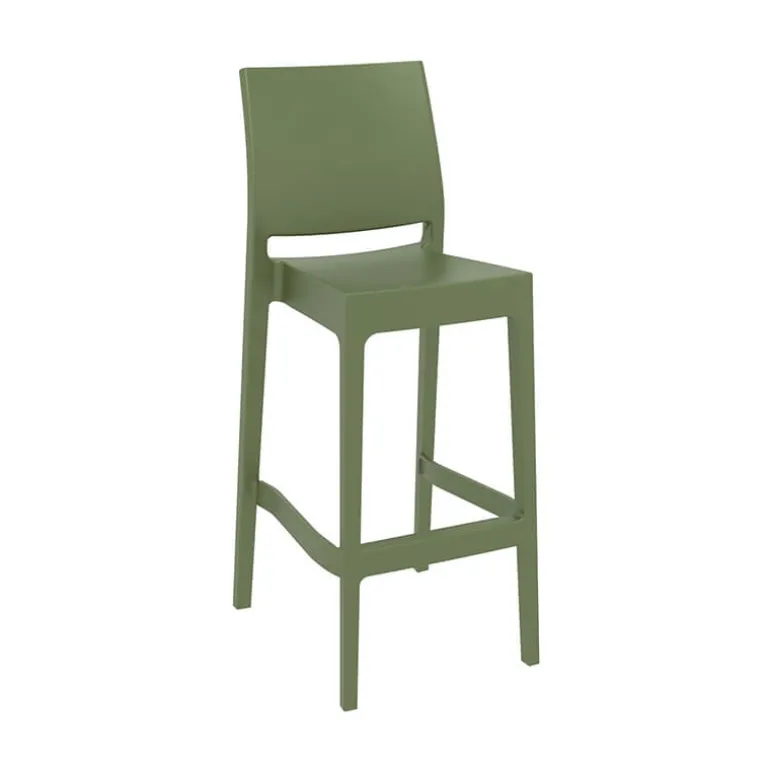 Maya Tabouret de bar empilable en polypropylène