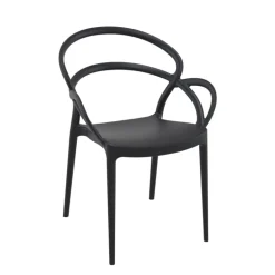 Mila Fauteuil design empilable en polypropylène