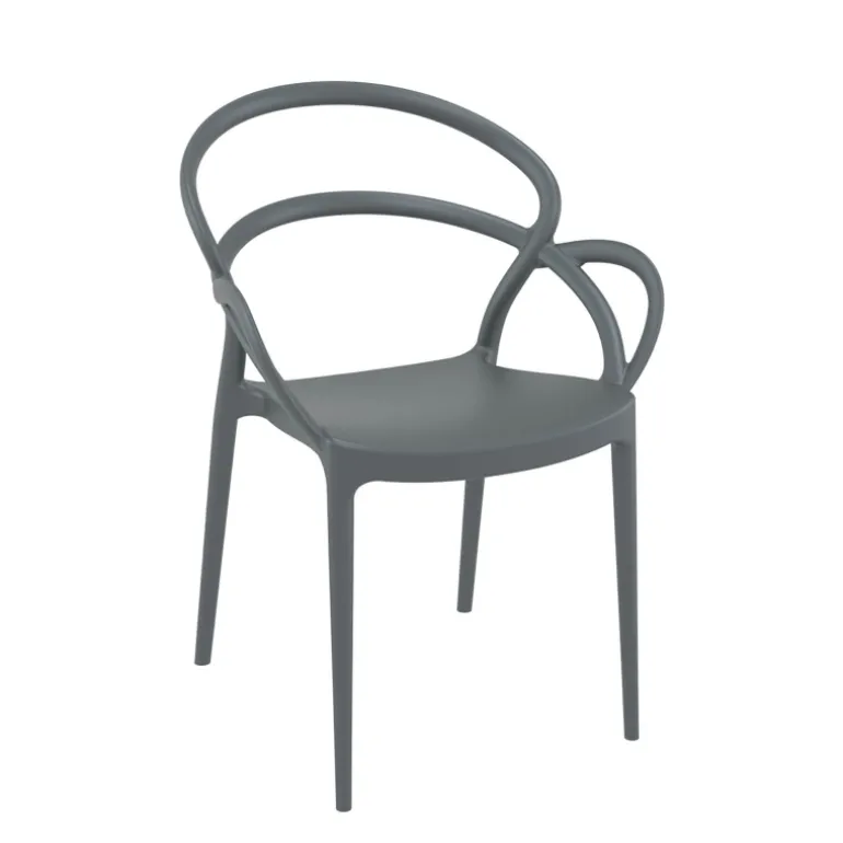 Mila Fauteuil design empilable en polypropylène
