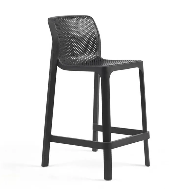 Net Tabouret haut empilable en polypropylène