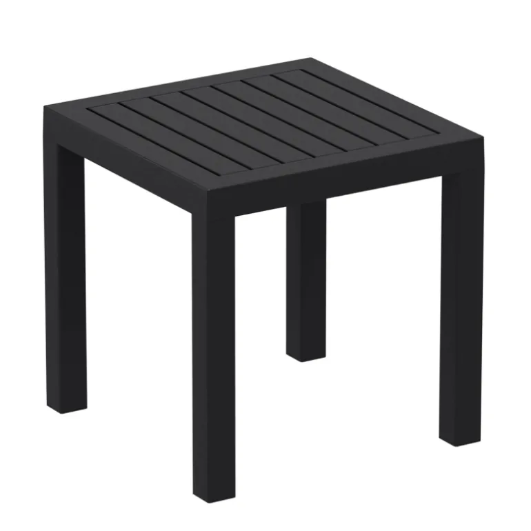 Ocean Side Table basse d’appoint carrée en résine pour jardin