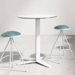 Peliccan Table snack ronde moderne en verre