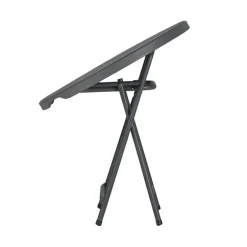 PraxisTable pliante ronde gris foncé