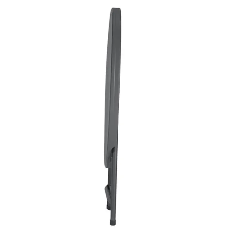 PraxisTable pliante ronde gris foncé