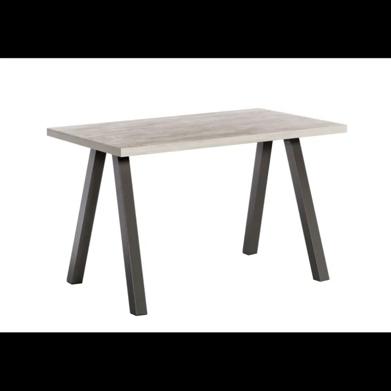 Queen Table snack rectangulaire en stratifié et métal