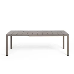 Rio Table de jardin extensible en polypropylène DurelTop et aluminium