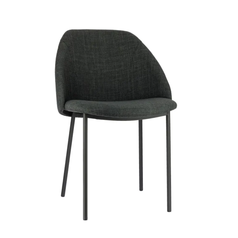 Soda Chaise cosy en tissu avec pieds en métal