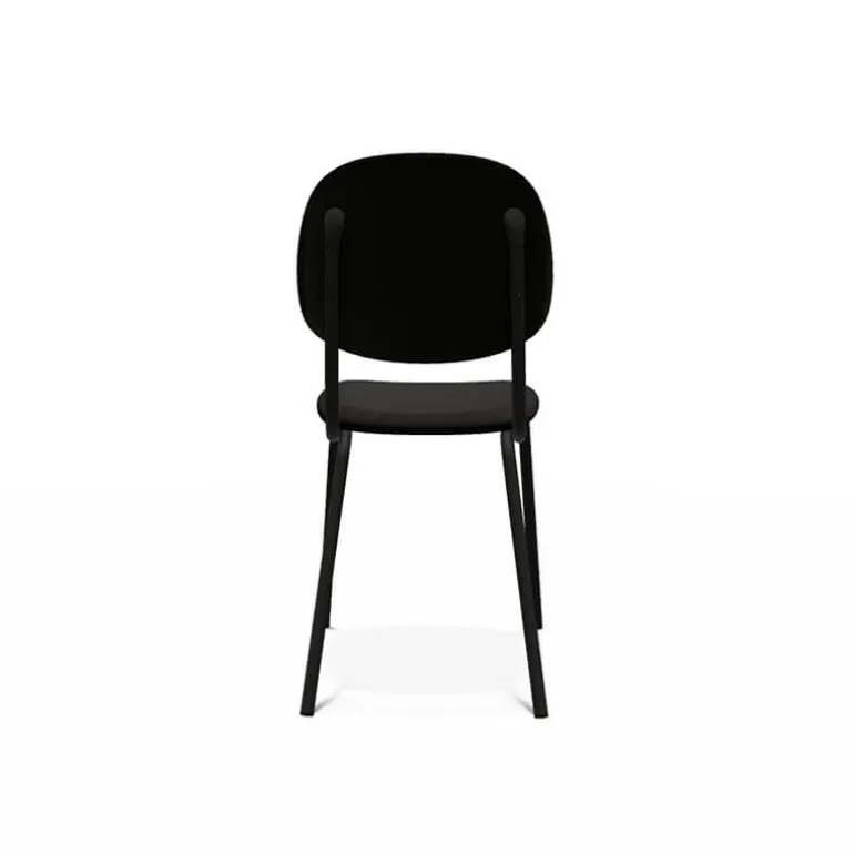 STR5 Chaise contemporaine en métal et en tissu fabriquée en Belgique
