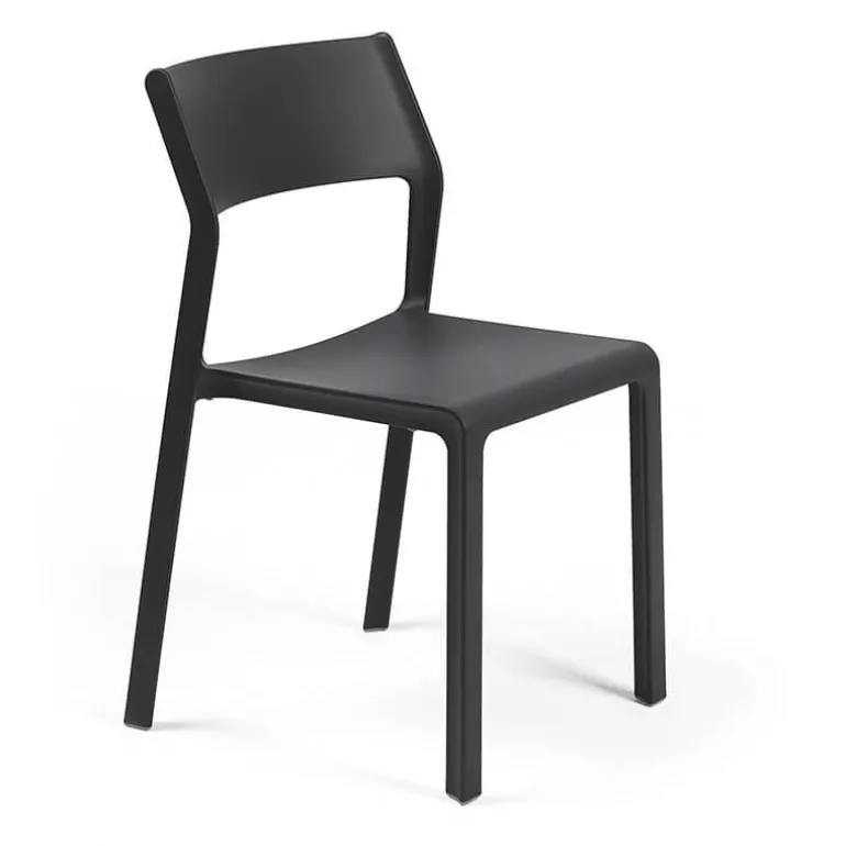 Trill bistrot Chaise moderne en polypropylène empilable