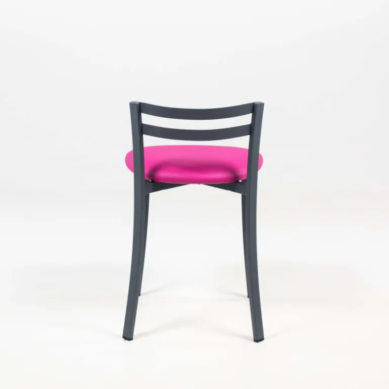 Urane Carrier® Chaise de cuisine avec dossier bas en métal fabriquée en France