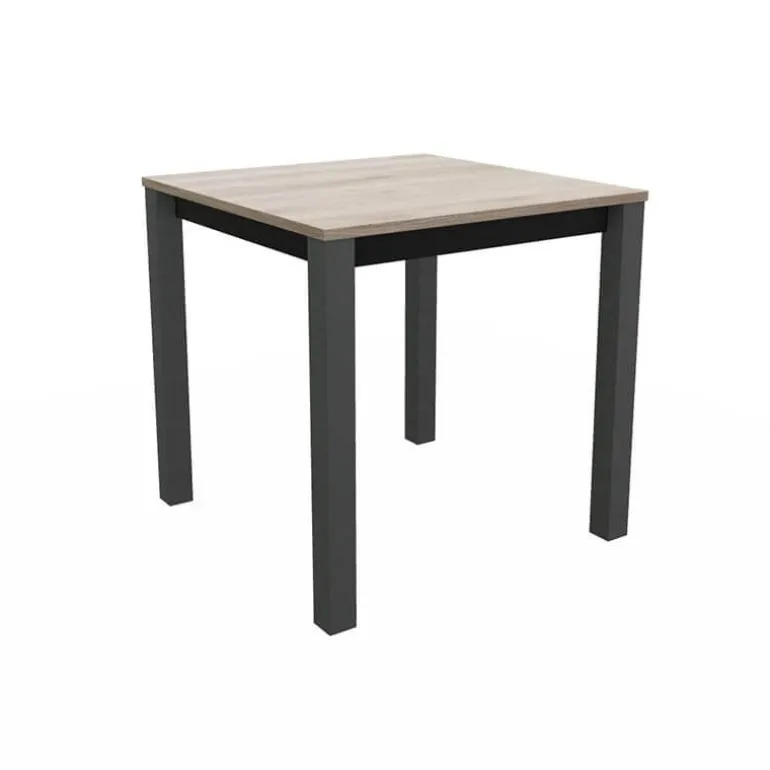 Verona Table snack carrée belge en stratifié pieds en métal
