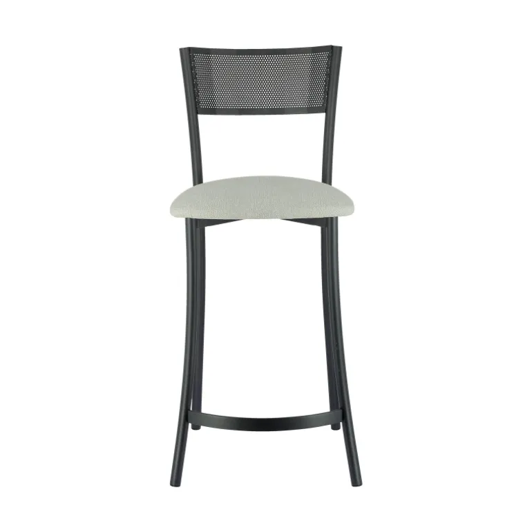 Wasabi Carrier® Tabouret haut assise en tissu et structure en métal fabrication française