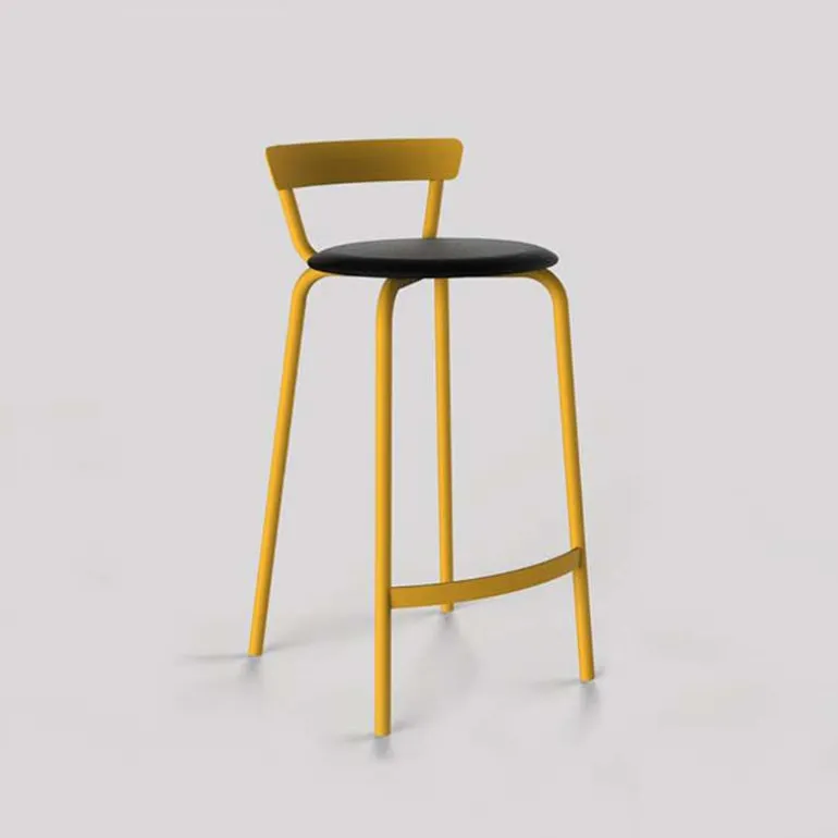 Xoxo Carrier® Tabouret snack fabriqué en France structure en métal et assise rembourrée